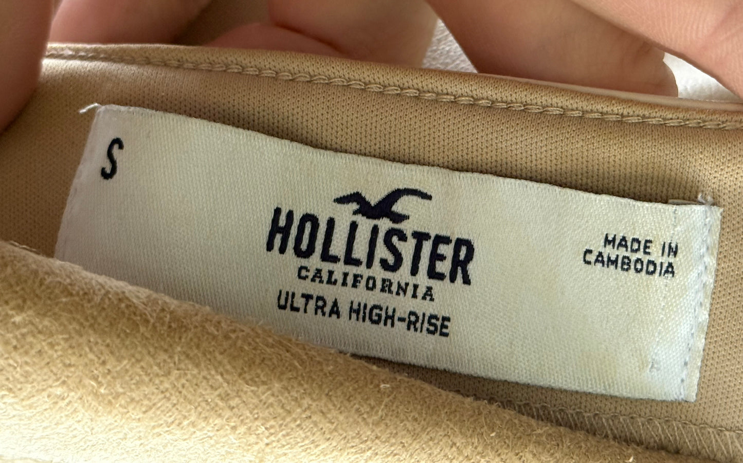 Hollister Checkered Faux Leather Mini Skirt