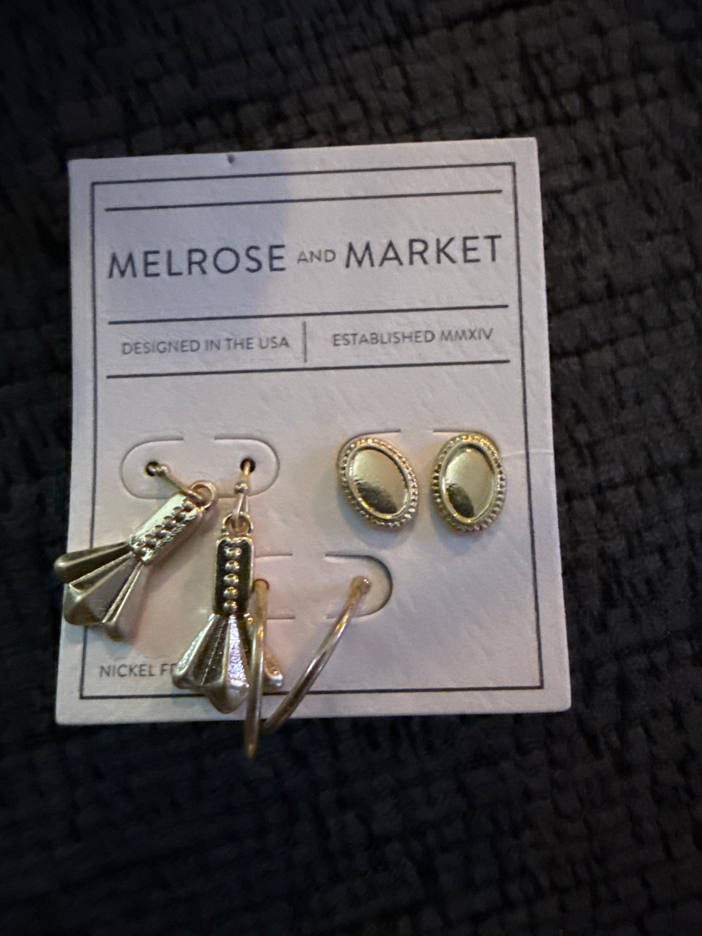 Melrose & Market Gold Toned Earring Set