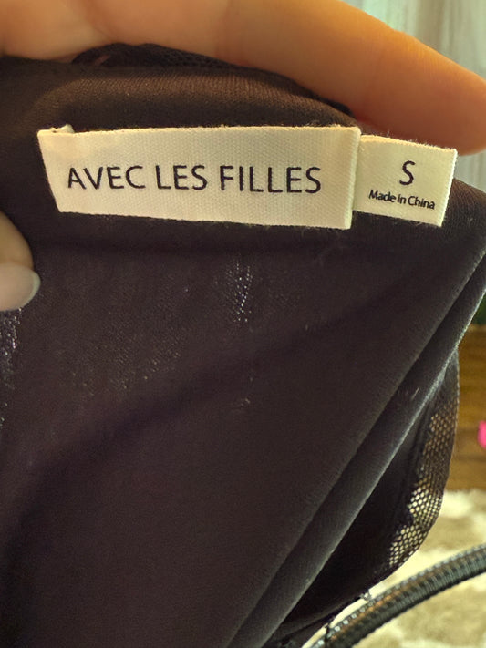 Avec Les Filles Fringe Mini Skirt