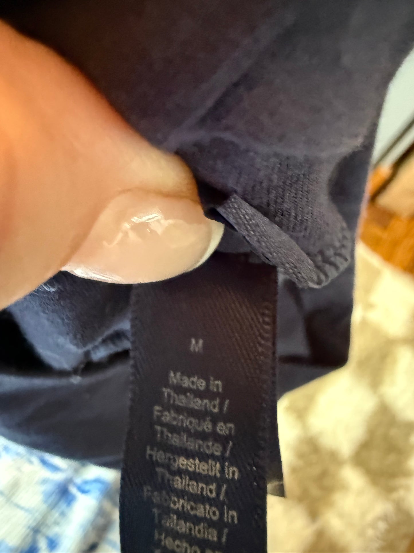 Skims Blue Foldover Pant