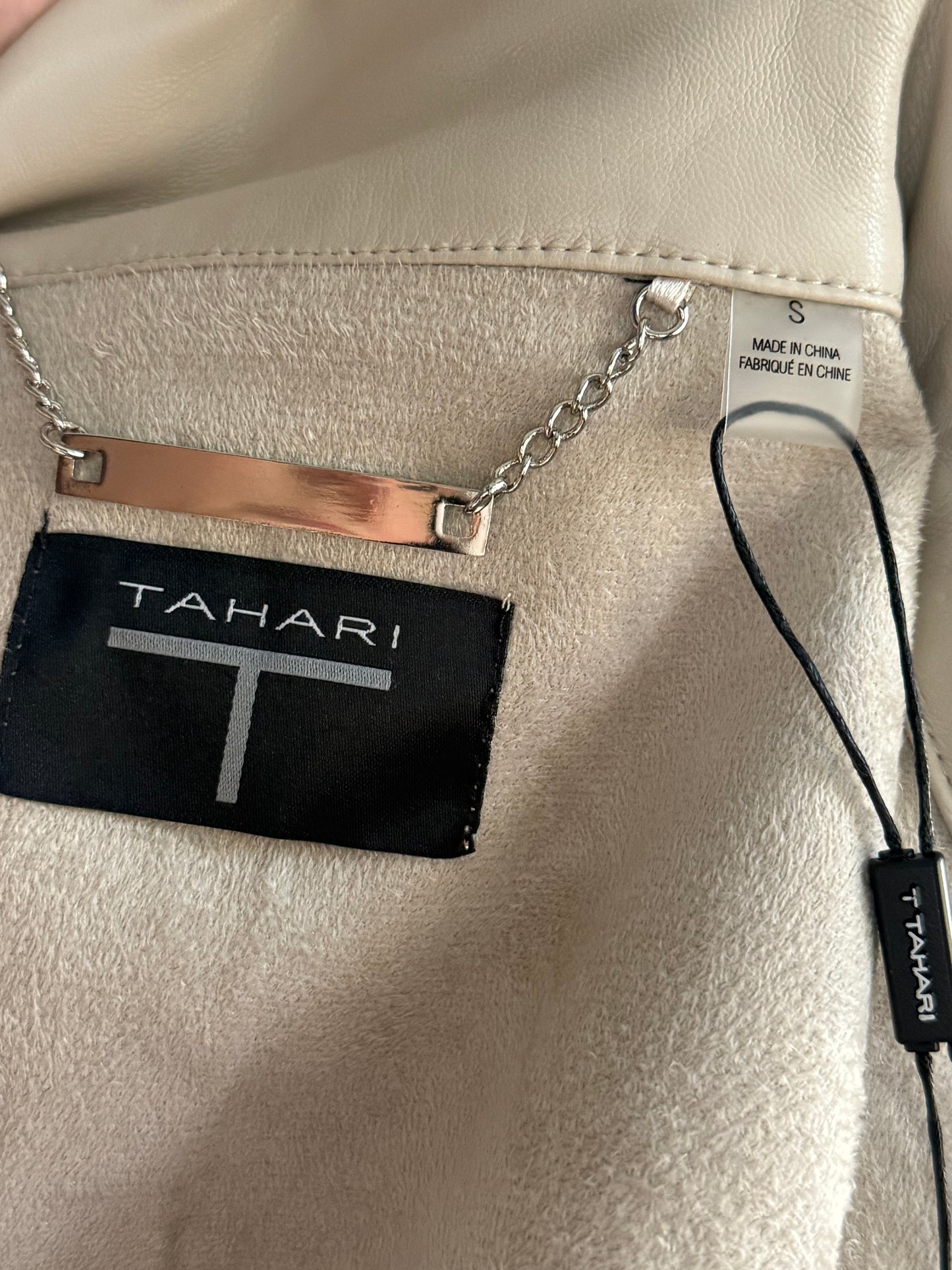Tahari Faux Leather Jacket