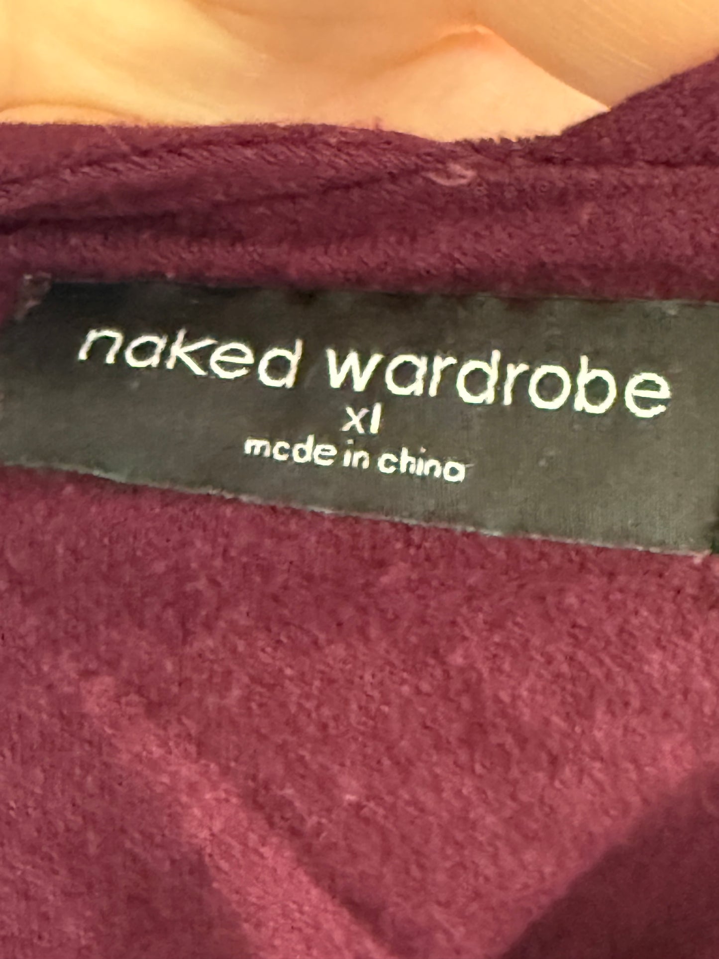 Naked Wardrobe Burgundy Bodysuit