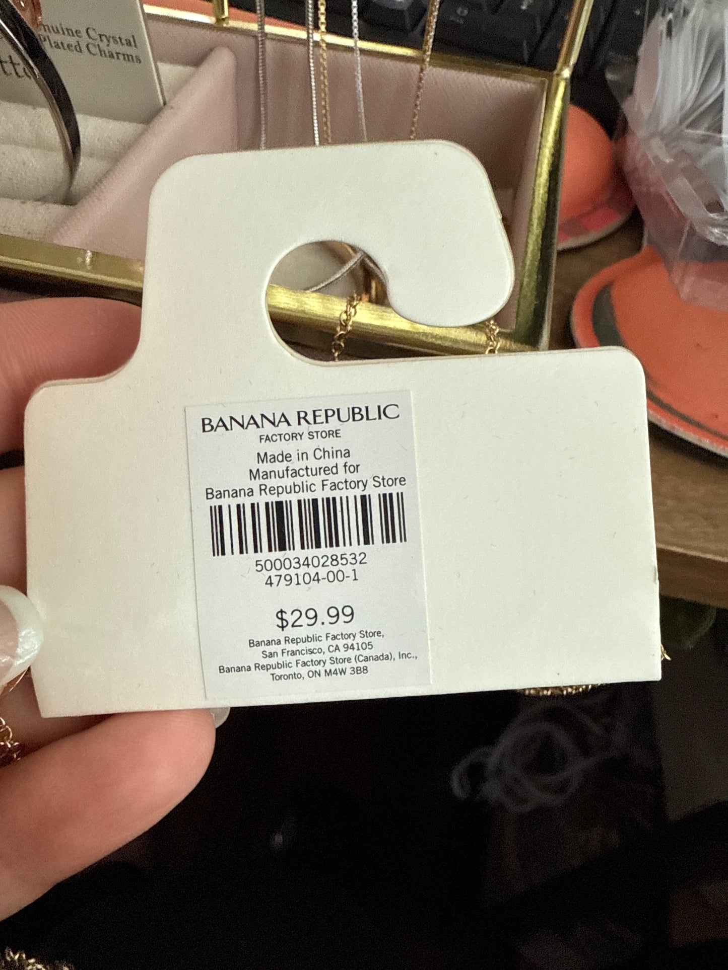 Banana Republic Two-Tone Long Necklace