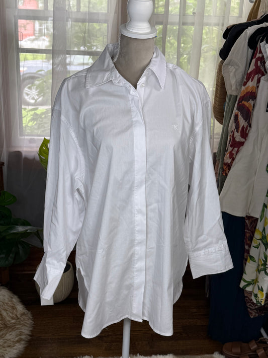 Calvin White White button up