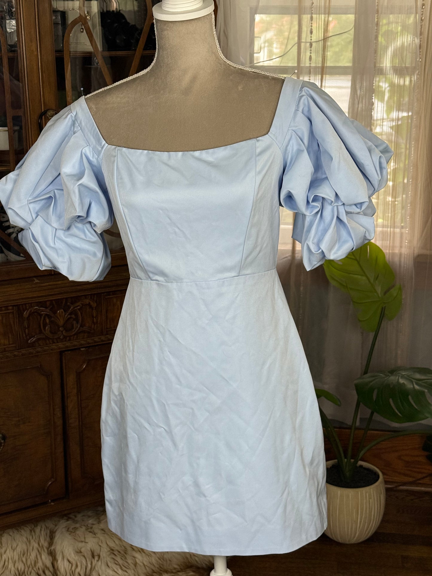 Petal & Pup Puff Sleeve Mini Dress