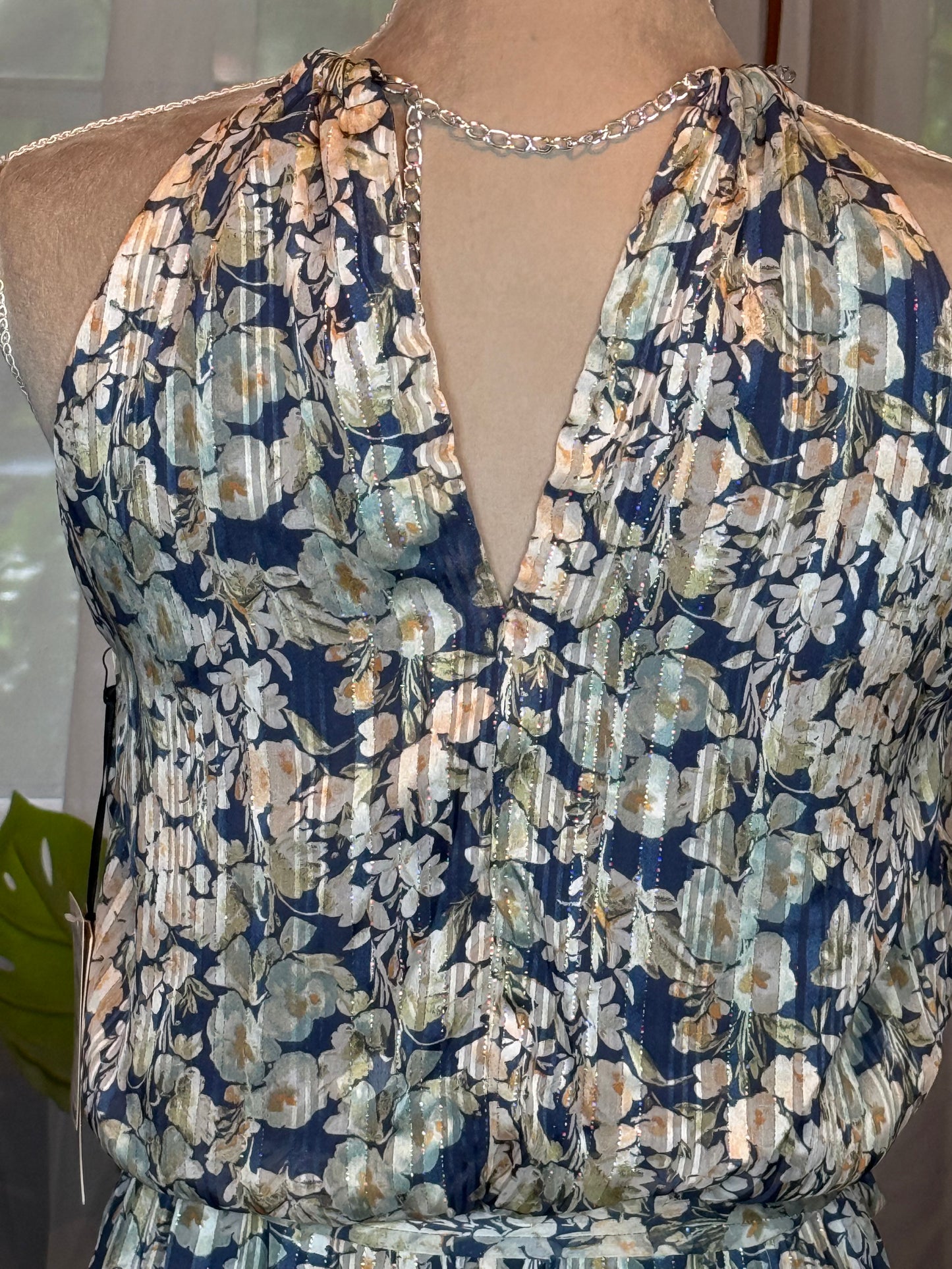 Halogen Floral & Chain Dress