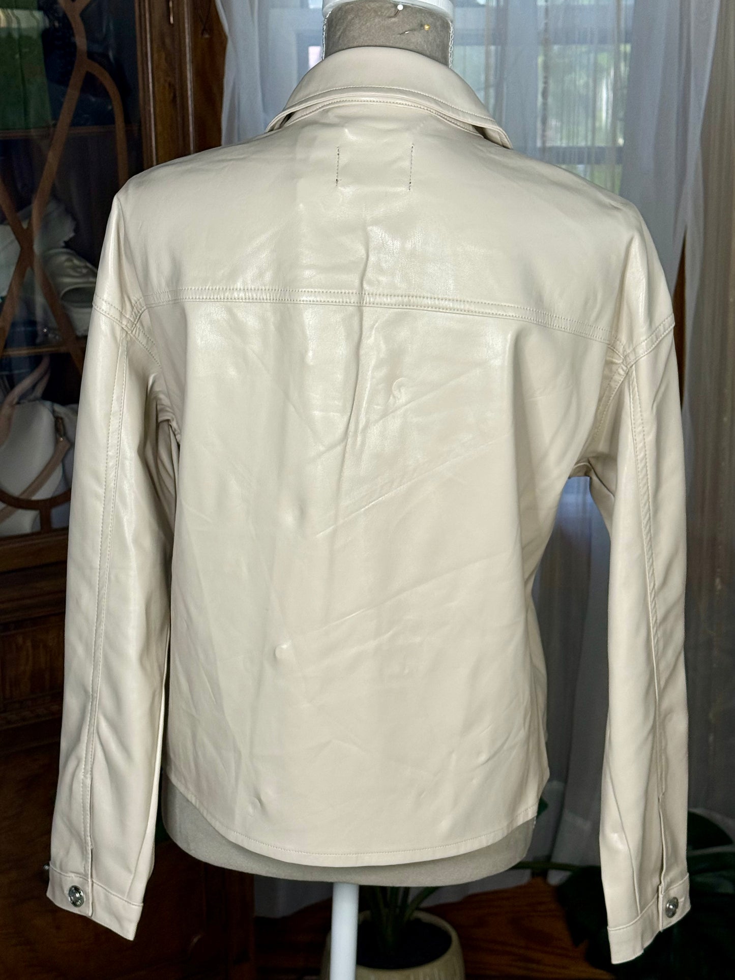 Tahari Faux Leather Jacket