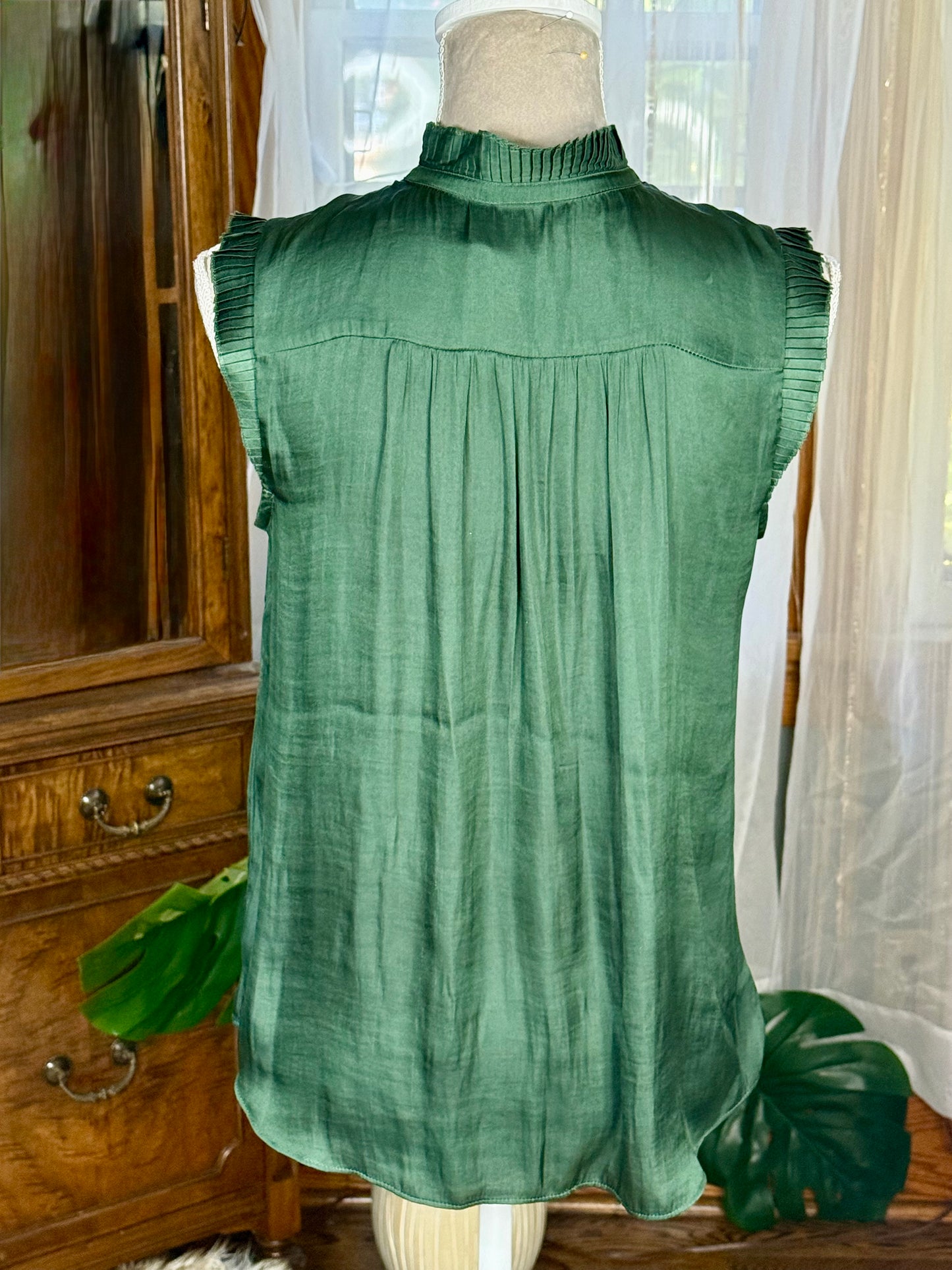 Banana Republic Green Tank Blouse