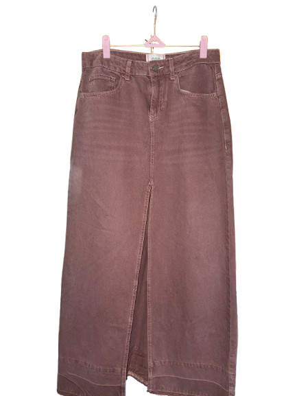 BDG Mauve Denim Maxi Skirt