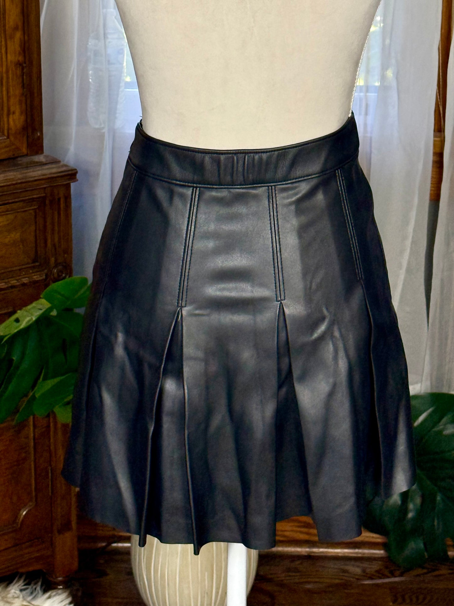 Hollister Faux Leather Mini Skirt