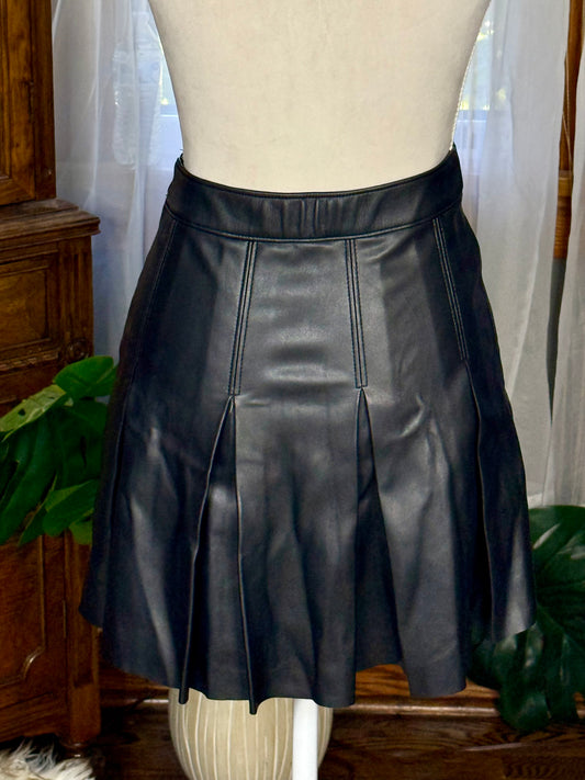 Hollister Faux Leather Mini Skirt