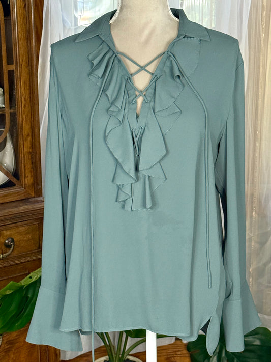 Ann Taylor Teal Blouse