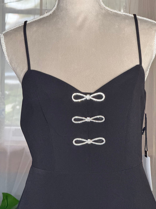 Astr the Label Bow Midi Dress