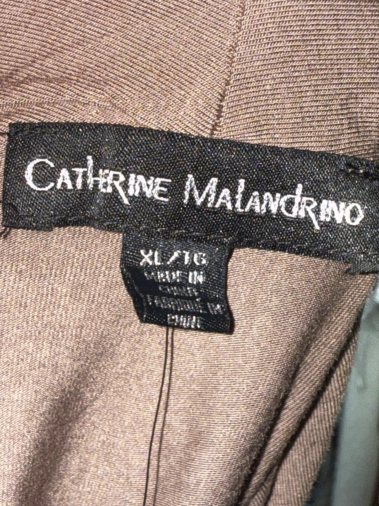 Catherine Malandrino Taupe Wrap Top