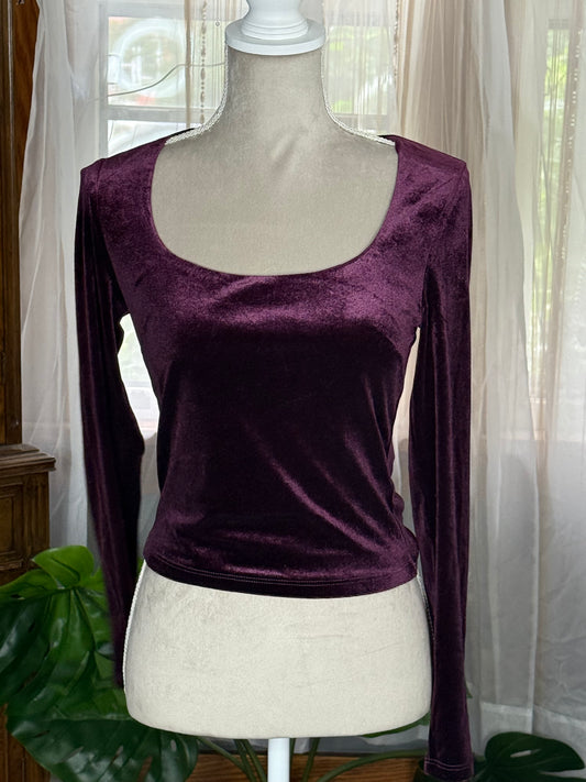 Astr the Label Velvet Top