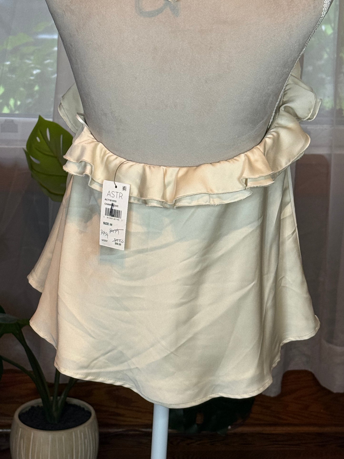 Astr the Label Satin Rosette Halter