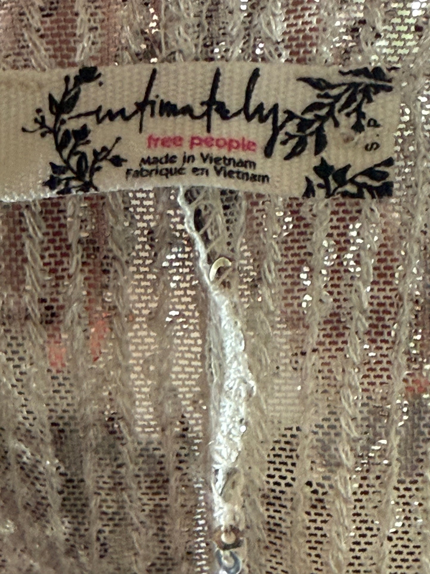 Free People x Intimately Cheetah Sequin top