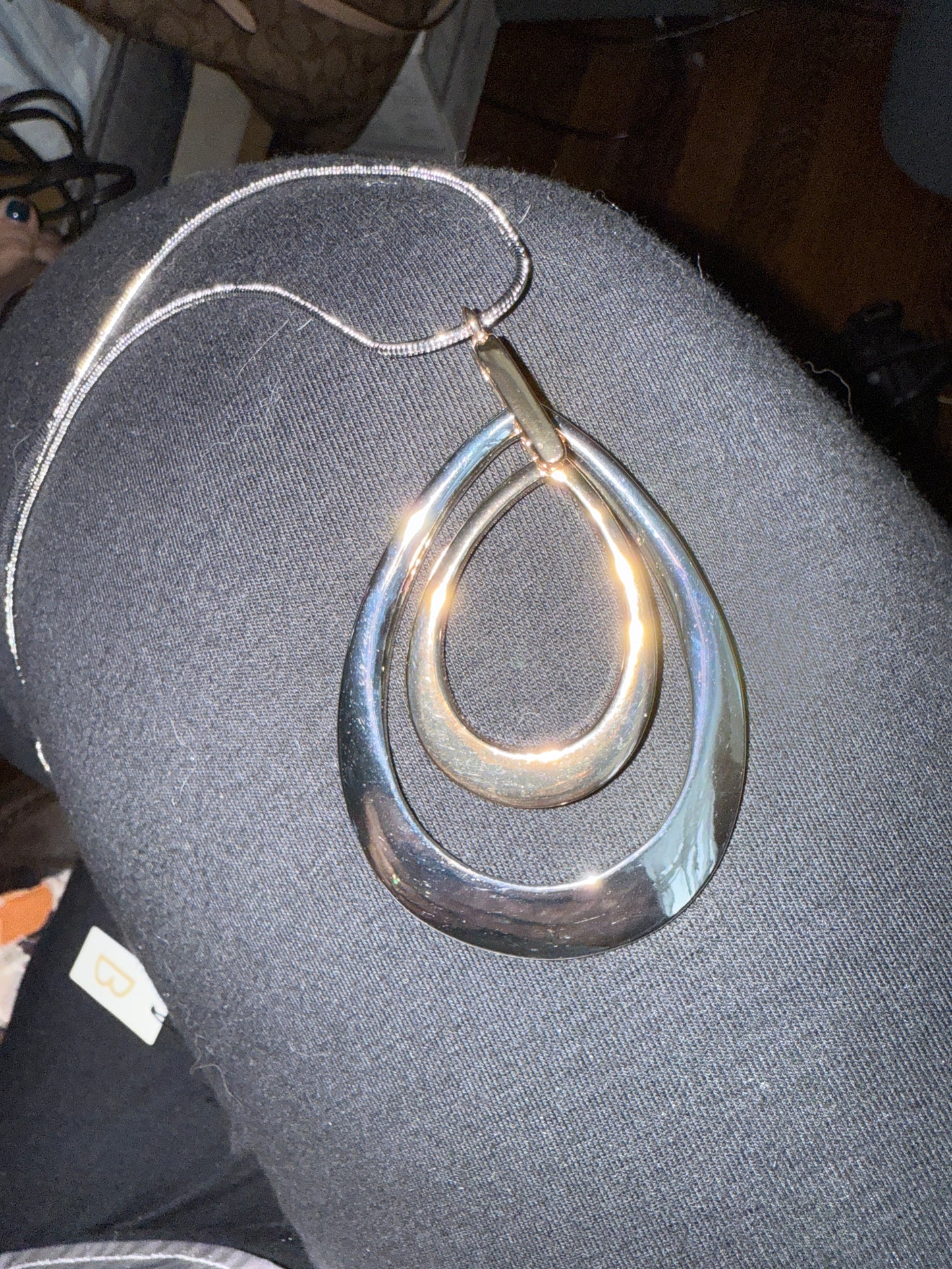 Bancroft Two Tone Long Dangle Necklace