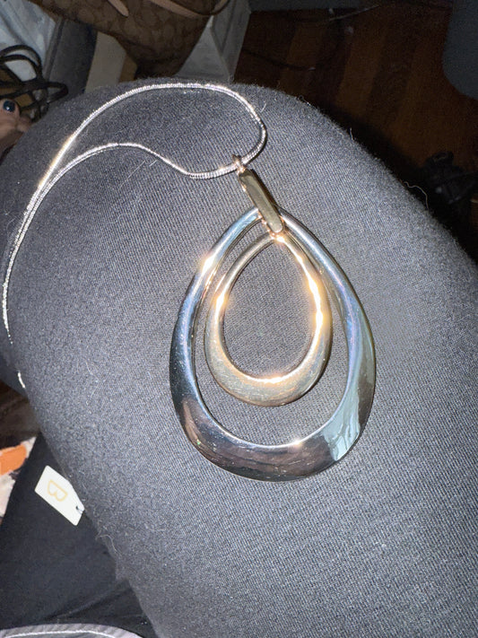 Bancroft Two Tone Long Dangle Necklace