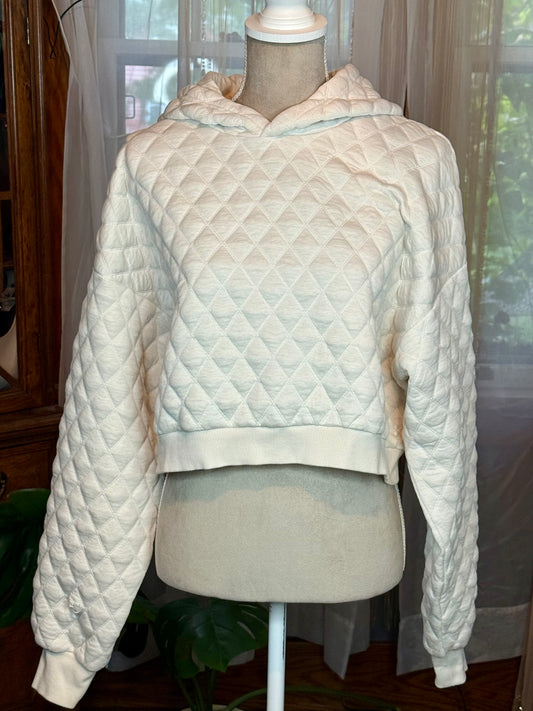 Sweaty Betty Quilted Cropped Hoodie