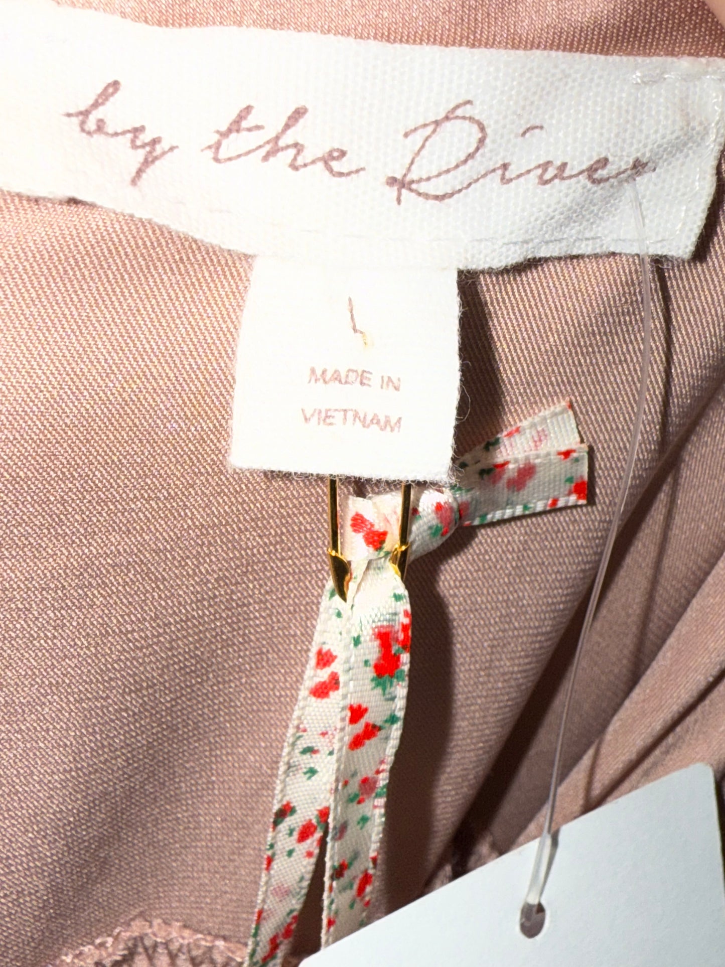 By the River Satin Rosette Dress