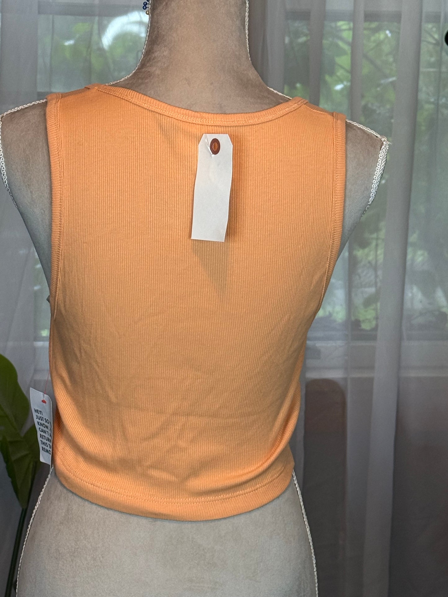 Topshop Orange Crop Tank