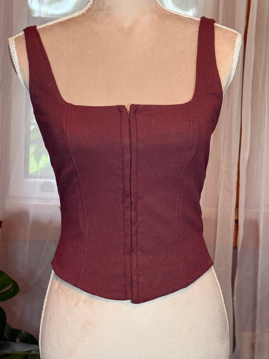 Open Edit Brown Hook & Eye Tank