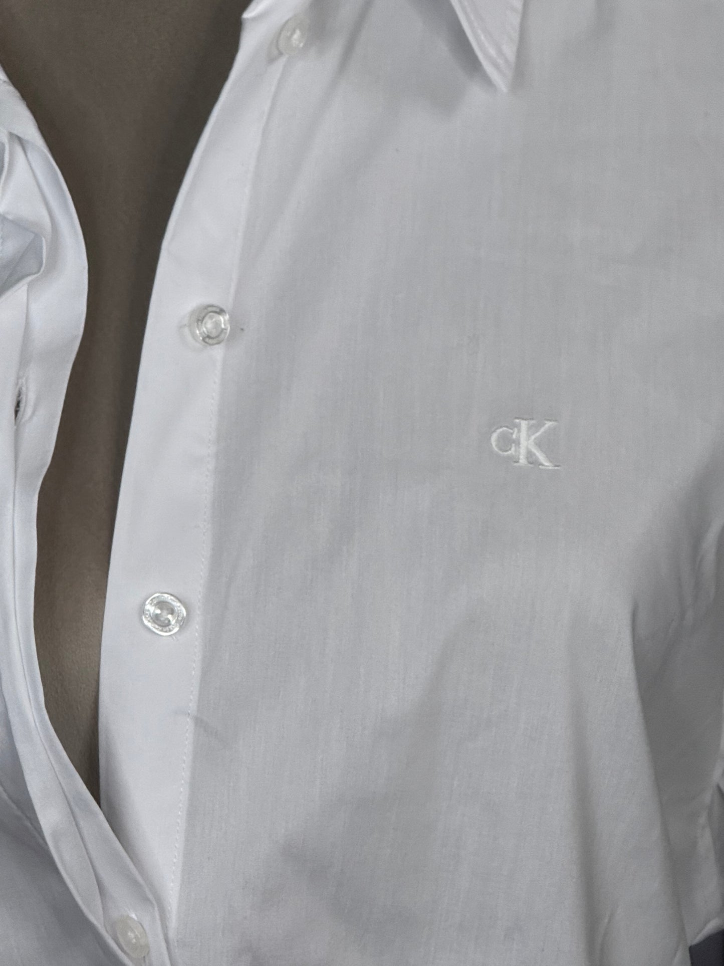 Calvin White White button up