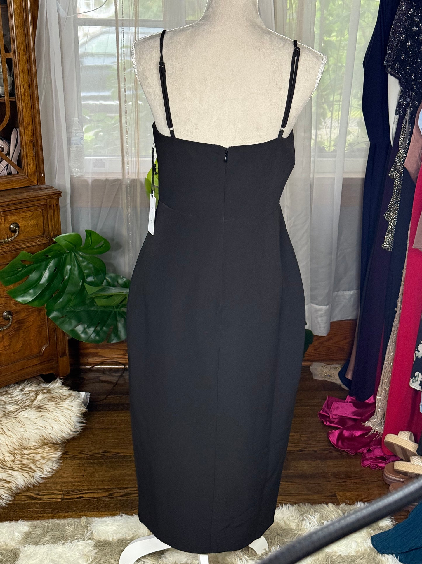 Astr the Label Bow Midi Dress