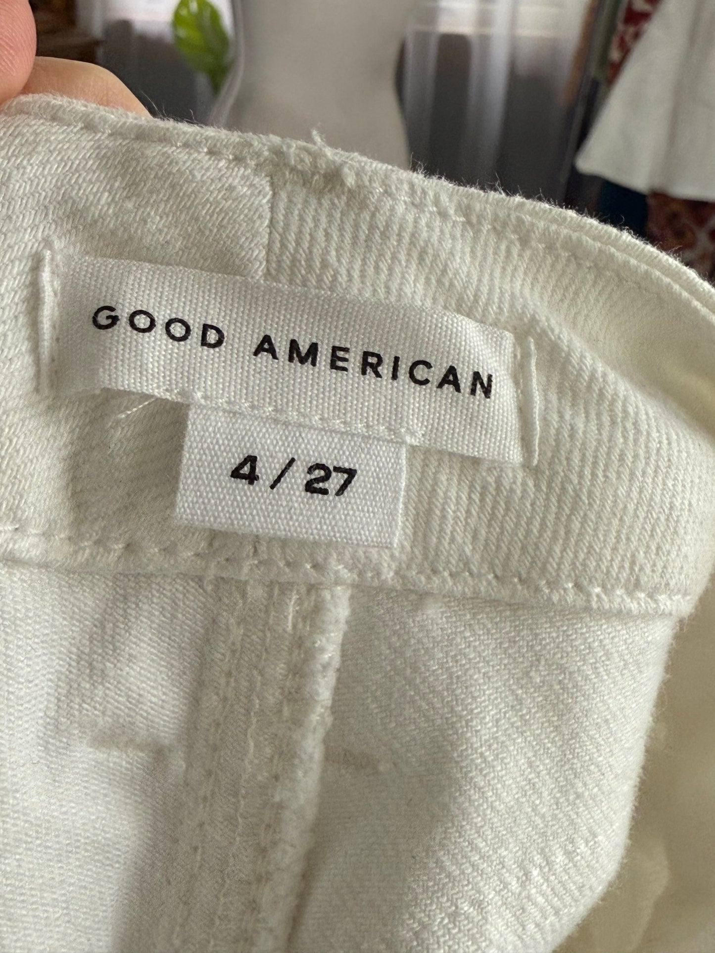 Good American Cream Demim