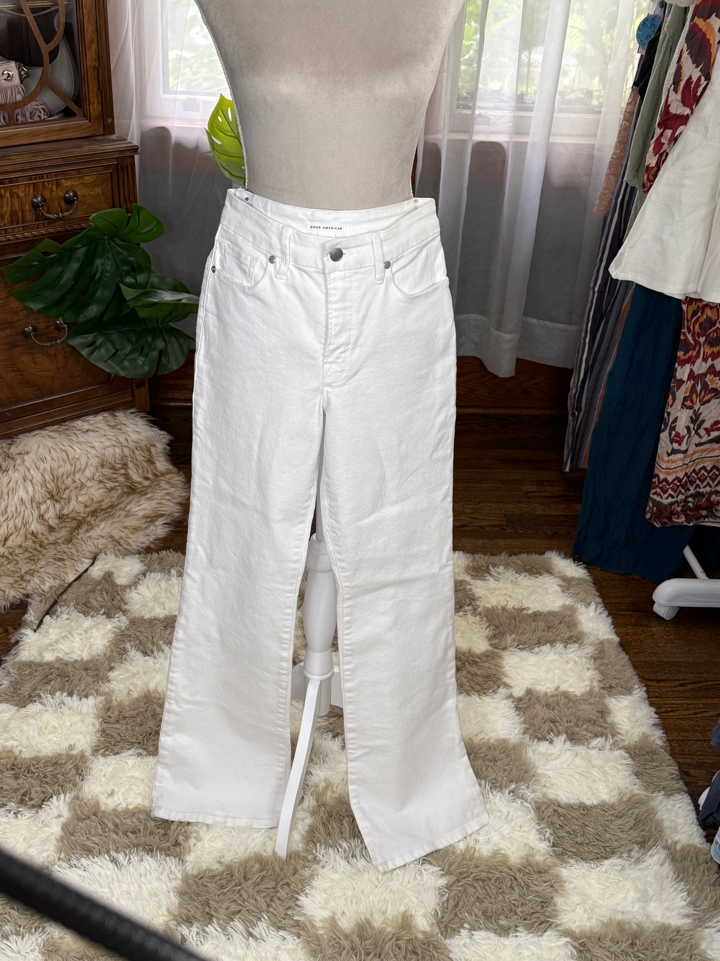 Good American Cream Demim