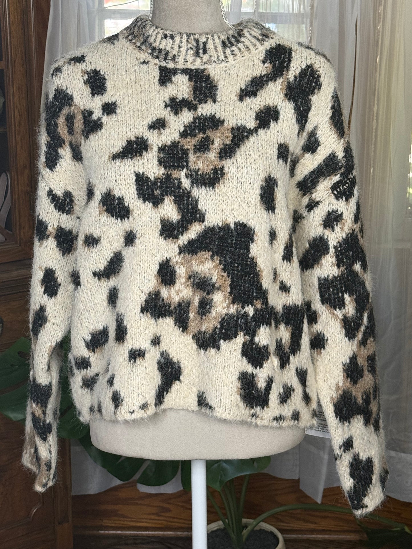 Topshop Animal Print Sweater